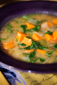 Senegalese Peanut Sweet Potato & Spinach Stew