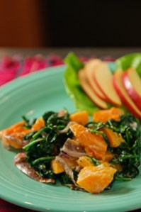 Squash with Spinach Squash with Spinach