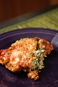 Tomato & Spinach Strate