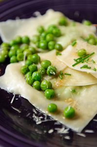 Pea Ravioli